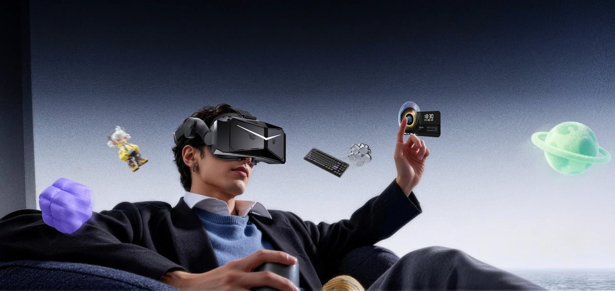 Joueur utilisant le Pimax Crystal Light avec le tracking inside-out